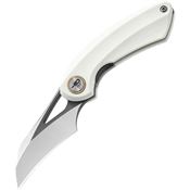 Bestech G53E Bihai Black Stonewashed Knife White Handles