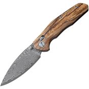 Bestech MK02M Ronan B-Lock Damascus Knife Olive Handles