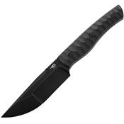 Bestech F04B Heidi Blacksmith 2 CF Black Stonewash Fixed Blade Knife Sculpted Carbon Handles