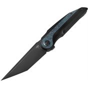 Bestech T2303D Blind Fury Framelock Knife Black/Blue Sky Handles