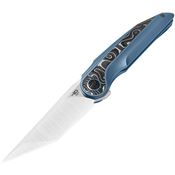 Bestech T2303A Blind Fury Framelock Knife Blue/Silver Handles