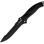 Blackhawk 15NE10BK Nightedge Black Fixed Blade Knife Zytel Black Handles