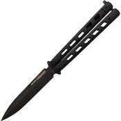 Blackhawk 15B100 Dark Angel Butterfly Black Knife Black Handles