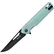 Buck 239GRS1 Infusion Black Assist Open Knife Jade Handles