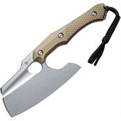 Civivi 210413 Aratra Stonewash Fixed Blade Knife Tan Handles