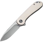 Civivi 907A3 Elementum Knife Ivory G10 Handles
