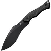 Civivi 047C3 Vaquita II Neck Knife Black Stonewash Fixed Blade Knife Dark Green Handles