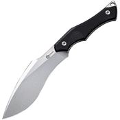 Civivi 047C1 Vaquita II Neck Satin Fixed Blade Knife Black Handles