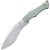 Civivi 047C2 Vaquita II Neck Satin Fixed Blade Knife Jade Handles