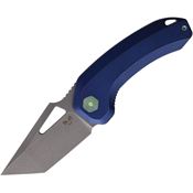 Damned Designs 014XLTBL2 Oni XL Knife Blue Titanium Handles