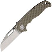 Demko 09629 AD 20.5 Shark-Lock S35VN Stonewash Folding Knife Coyote Tan Handles