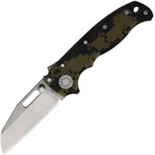 Demko 09633 AD 20.5 Shark-Lock S35VN Stonewash Folding Knife Camo Handles