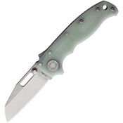 Demko 09631 AD 20.5 Shark-Lock S35VN Stonewash Folding Knife Jade Handles