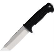 Demko 09620 FreeReign Tanto Satin Fixed Blade Knife Black Handles