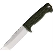 Demko 09621 FreeReign Tanto OD/Grey Satin Fixed Blade Knife Green Handles