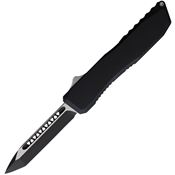 EOS 113 Auto Harpoon OTF Knife Black Handles