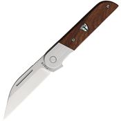 Finch RP203 Reciprocity Linerlock Knife Mkuruti Wood Handles