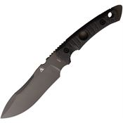 Fobos 074 Tier1-BC Gray Fixed Blade Knife Carbon Fiber Handles