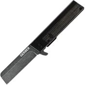 Gerber 1066486 Quadrant Framelock Knife Black Handles