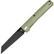 Gerber 1067524 Pledge Black Linerlock Knife Green Handles