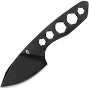 Gerber 4117 G4117 Dibs Mini Black Fixed Blade Knife Black Handles