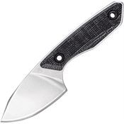 Gerber 4119 G4119 Stonewash Fixed Blade Knife Black Micarta Handles