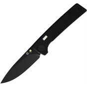 Glow Rhino 105 Fermi Linerlock Knife Black Handles