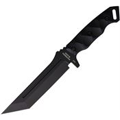 Halfbreed Blades MIK05P Medium Infantry Black Fixed Blade Knife Black Handles
