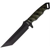 Halfbreed Blades MIK05PBLKOD Medium Infantry Black Fixed Blade Knife OD Green Handles