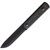 Jason Perry 204MBLK Puukko Black Fixed Blade Knife Black Handles