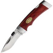Katz 800DPCW Cheetah Small Lockback Knife Cherry Wood Handles