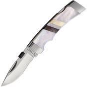 Katz 800DPMP Cheetah Small Lockback Knife Mother of Pearl Handles