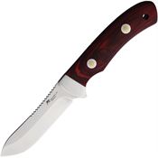 Katz A5CW Adventure Satin Fixed Blade Knife Cherry Handles