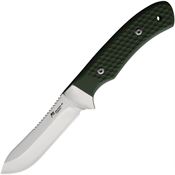 Katz A5CG10GN Adventure Satin Fixed Blade Knife Green Handles