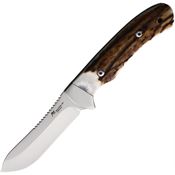 Katz A5ST Adventure Satin Fixed Blade Knife Stag Handles