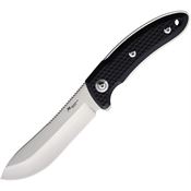 Katz PRO45G10B Pro Hunter Satin Fixed Blade Knife Black Handles