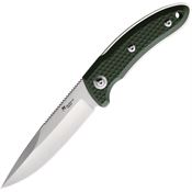 Katz PDT5G10GN Predator Satin Fixed Blade Knife Green Handles