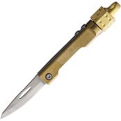 Ketuo 001 Dice EDC Mini Satin Folding Knife Brass Handles