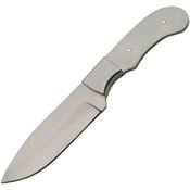 Knifemaking 7735 Bl7735 Drop Point Satin Fixed Blade Knife Silver Handles