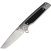 Krudo 982 XZILE Framelock Knife Gray/Black Stainless/G10 Handles