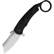 Krudo 719 InKorrigible Framelock Knife Black Handles