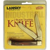 Lansky KN010 Trapper Knife Polished Wood Handles