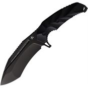 LOTAR Combat K106BK Kobra Dlc Finish Folding Knife Black Handles