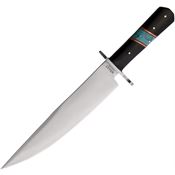 Marbles 643 Bowie Satin Fixed Blade Knife Turquoise Handles