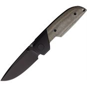 Matsey 001GMB Basilisk Stonewash Knife Green Handles