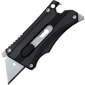 MTech UT002 Utility Sliding Button Lock Knife Black Handles