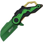 MTech A1199BGN Assist Open Linerlock Knife with Green Handles