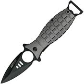 MTech A588GY Grenade Linerlock Knife A/O Gray Handles