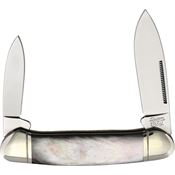 Queen City 007 Canoe Folding Knife Black Pearl Handles