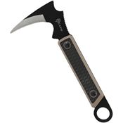 Reapr 11031 Versa Karambit Black Fixed Blade Knife Black/Tan Handles